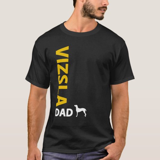 T-shirt Papa de Vizsla (Devant)