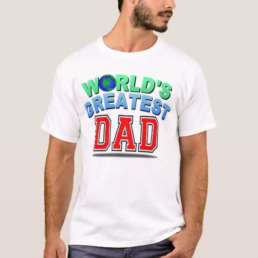 T-SHIRT PAPA DE WORLD'SGREATEST (Devant)