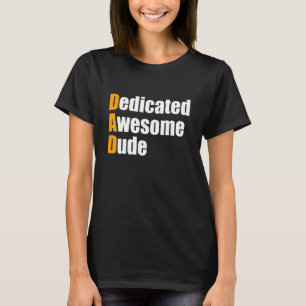 T-shirt Papa dédié incroyable Fête des pères de type