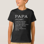 T-shirt Papa Définition Papi Fête des pères Cadeaux - Homm (Devant)