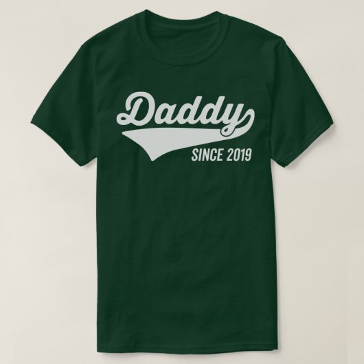 T-shirt Papa depuis 2019 (Design devant)