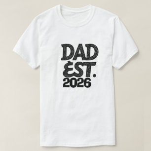 T-shirt Papa depuis 2026 Fier Papa Depuis