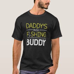 T-shirt Papa des enfants Copain de pêche Fils Fille de pêc