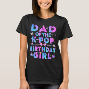 T-shirt Papa des filles d'anniversaire de k-pop amateur de
