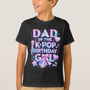 T-shirt Papa des filles d'anniversaire k-pop musique corée