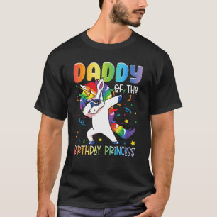 T-shirt Papa des filles princesses de l'anniversaire Dabbi