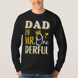 T-shirt Papa d'homme de M. Onederful 1er anniversaire Prem