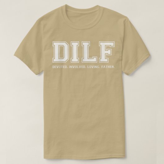T-shirt Papa DILF Ded Impliqué Aimer Père Citer Tee (Design devant)