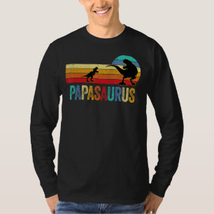 T-shirt Papa Dinosaur Rex Papasaurus One Kids Family Match