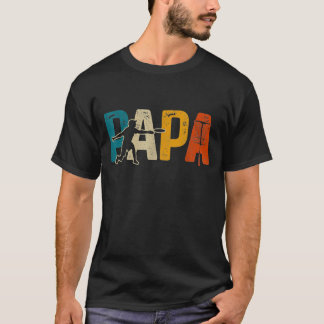 T-shirt Papa Disc Golf Frisbee Frolf Panier de Golf Vintag