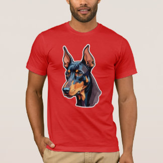 T-shirt Papa Doberman