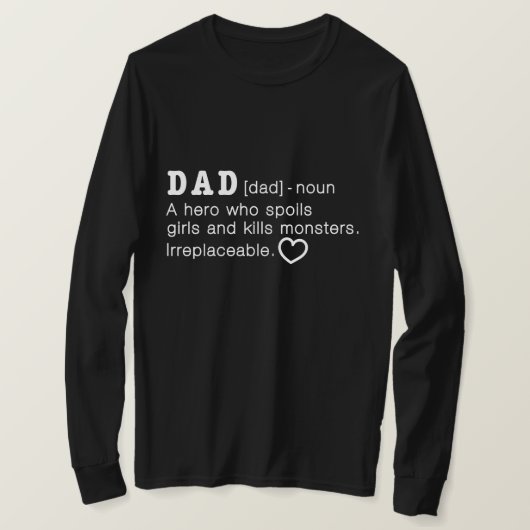 T-shirt Papa Drôle Définition Papa (Design devant)