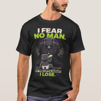 T-shirt Papa drôle et dur, je ne crains aucun homme Ours N
