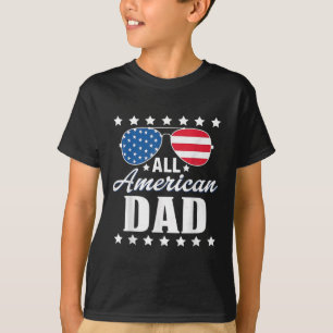 T-shirt Papa du 4 juillet patriote américain Usa Papa Homm