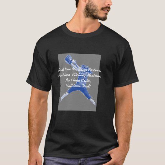 T-shirt Papa du base-ball (Devant)