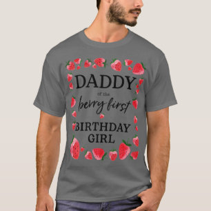 T-shirt Papa du Berry Premier anniversaire fille Sweet One