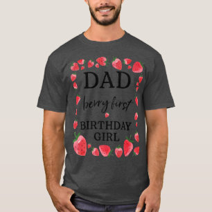 T-shirt Papa du Berry Premier anniversaire fille Sweet One