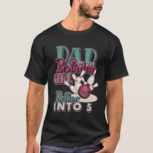 T-shirt Papa Du Bithday Rolling En 5 (Devant)