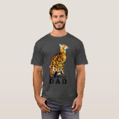 T-shirt Papa du chat du Bengale domestique (Devant entier)