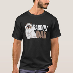 T-shirt Papa du chat Ragdoll Propriétaire de chat