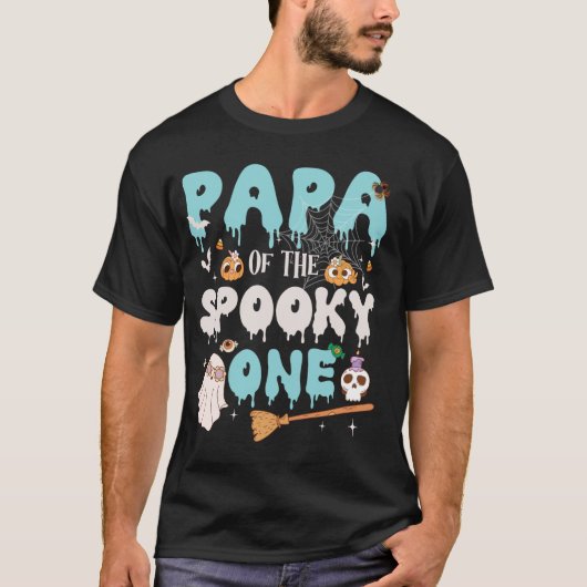T-shirt Papa du Éffrayant One Boy 1er Anniversaire Hallowe (Devant)