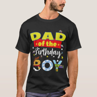 T-shirt Papa du garçon d'anniversaire Famille amusante his