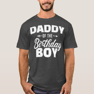 T-shirt Papa du garçon d'anniversaire fils jumelant famill