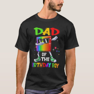 T-shirt Papa du garçon d'anniversaire Jouet fidget Pop It 