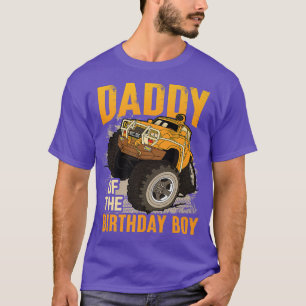 T-shirt Papa du garçon d'anniversaire Monster Truck Annive