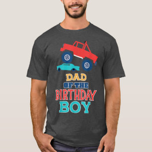 T-shirt Papa du garçon d'anniversaire Monster Truck Fam as
