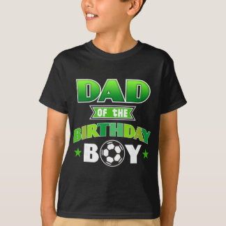 T-shirt Papa du garçon qui fête son anniversaire Football 