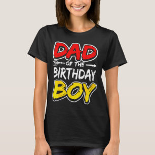 T-shirt Papa du garçon qui fête son anniversaire tenue de