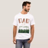 T-shirt Papa Du Joyeux Anniversaire Du Camper (Devant entier)