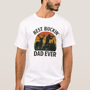 T-shirt Papa du meilleur Buckin Chemise du Fête du Père