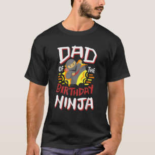 T-shirt Papa du ninja d'anniversaire Enfants Karaté Bday F