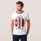 T-shirt Papa du numéro 1 (Devant entier)