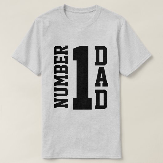 T-shirt Papa du numéro 1 (Design devant)
