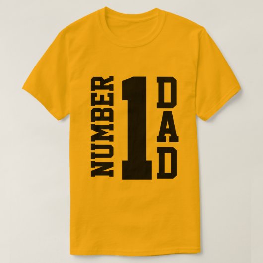 T-shirt Papa du numéro 1 (Design devant)