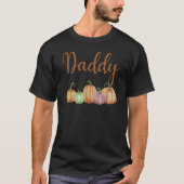 T-shirt Papa Du Petit Citrouille Premier Anniversaire Pomp (Devant)