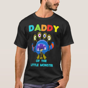 T-shirt Papa Du Petit Monstre Anniversaire Famille Hallow