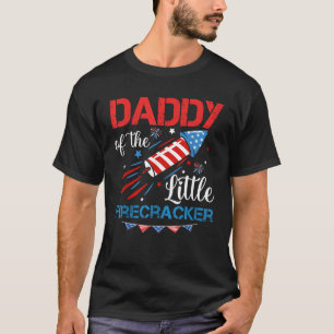 T-shirt Papa Du Petit Pirate 4 juillet Né