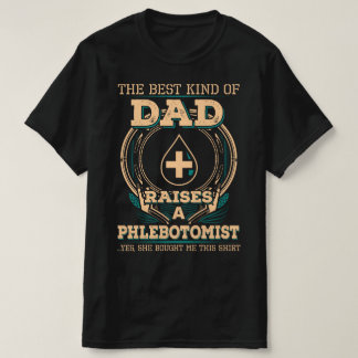 T-shirt Papa du phlébotomiste fier