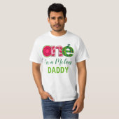 T-shirt Papa du premier anniversaire | Un dans un melon (Devant entier)