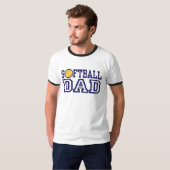 T-shirt Papa du softball (Devant entier)