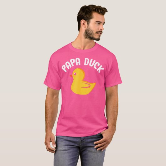 T-shirt Papa Duck Funny Duck Lover Duck Hunting Father'S D (Devant entier)