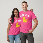 T-shirt Papa Duck Funny Duck Lover Duck Hunting Father'S D (Unisexe)