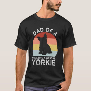 T-shirt Papa d'un monstre de Freaking Awesome Yorkie Yorks