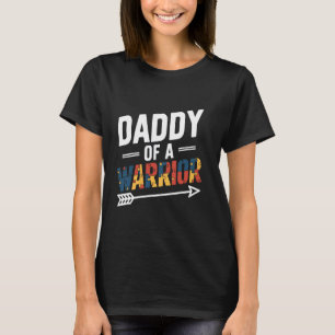 T-shirt Papa d'une famille de guerriers Hommes Mois de la