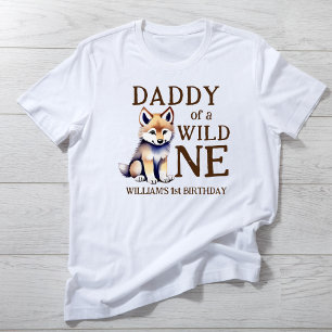 T-shirt Papa d'une forêt sauvage famille d'anniversaire de