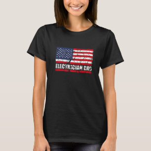 T-shirt Papa électricien pour ouvrier ou électricien